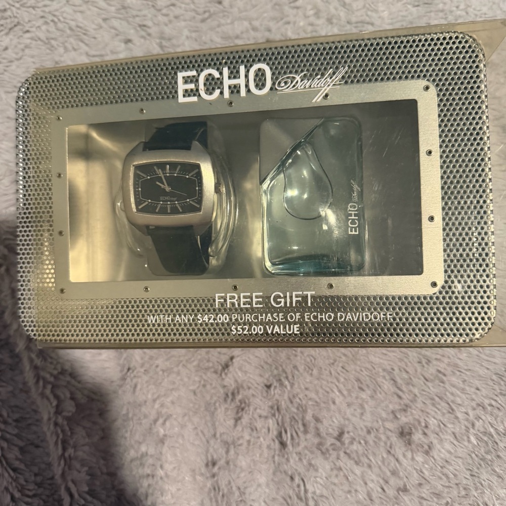 ECHO Davidoff Mens Fast Track .34 Oz. Eau de Toilette Echo Watch—*Discontinued*